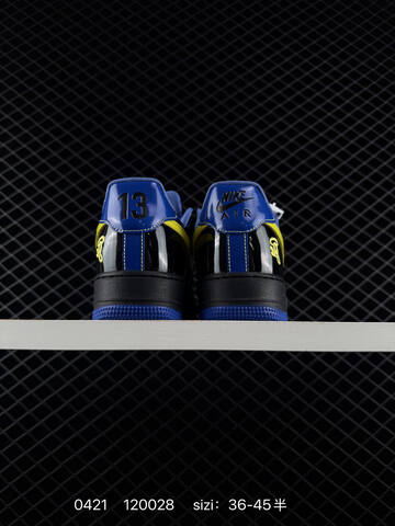 Nike Air Force 1 07 Low Black Blue Yellow EU 36-45 Lifestyle - Unisex (BS-71970)