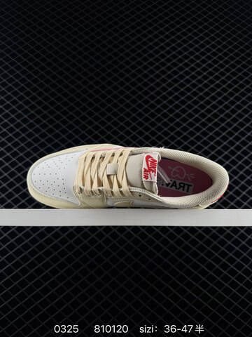 Jordan Air Jordan 1 Low Travis Scott IQ7604-100 Beige White Pink Red EU 36-47 Sneaker - Unisex BS-79603