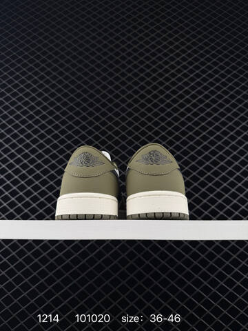 Jordan Air Jordan 1 Low White Olive Black Sail EU 36-46 Sneaker - Unisex BS-80060