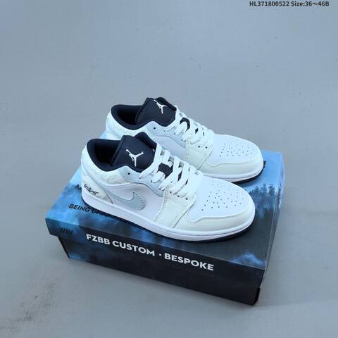 Jordan Air Jordan 1 Low Brown Black White EU 36-46 Lifestyle - Unisex (BS-65906)