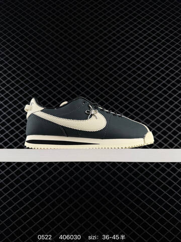 Nike Cortez II5708 Light Beige Black Off White Dark Gray EU 36-45 Lifestyle - Unisex (BS-71284)