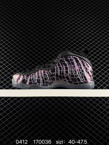 Nike Air Foamposite One Light Smoke Grey White Black Visible All-white Light Grey Foamposite Plus Iridescent Purple Cracked Pattern Variant Shown EU 40-47 5 Basketball - Men's (BS-72158)