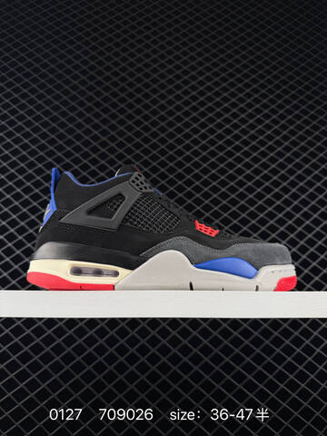 Jordan Air Jordan 4 Retro Black Blue Red Grey EU 36-47 Basketball Shoe - Unisex BS-79755