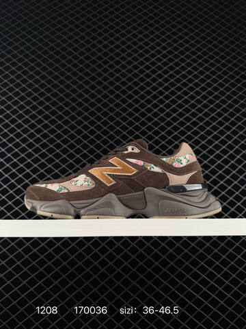 New Balance 9060 Brown Beige Tan Floral EU 36-46 5 Sneaker Unisex BS-82505