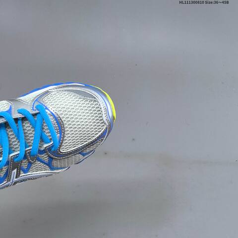 ASICS Gel-Nimbus 16 White Silver Blue Neon Yellow EU 36-45 Running Shoe Running Sneakers - Unisex (BS-68757)