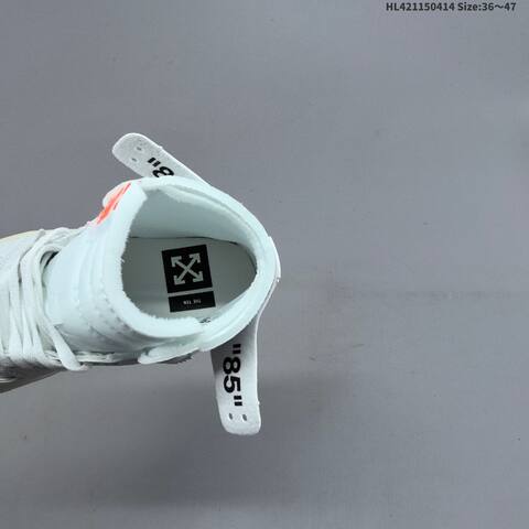 Nike Air Jordan 1 Retro High OG x Off-White White Grey Sail 36 47 Basketball - Unisex (BS-66189)