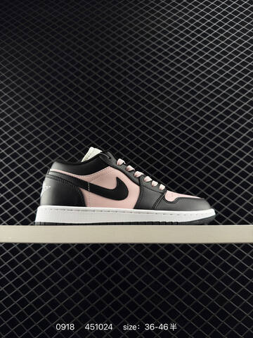 Jordan Air Jordan 1 Low Black Light Pink White EU 36-46 Sneaker - Unisex (BS-80686)