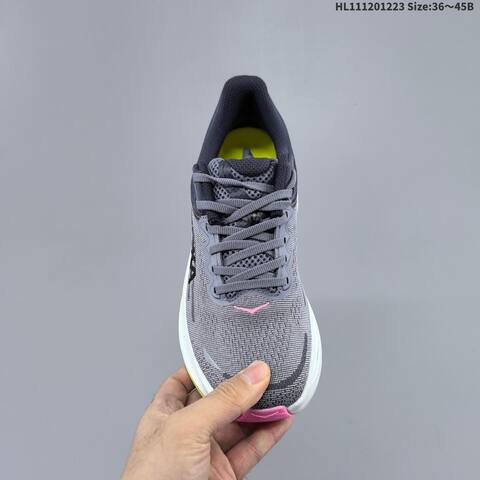 HOKA ONE ONE Bondi 9 Grey Navy Neon Yellow Pink White EU 36-45 Running Shoe Running Sneakers - Unisex (BS-69422)