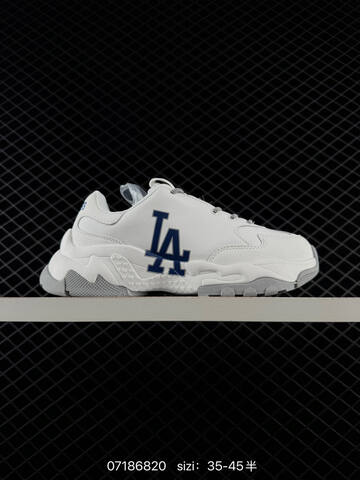 MLB BIGBALL CHUNKY WINDOW White Grey Navy Blue EU 35-45 Sneaker Casual Sneakers - Unisex