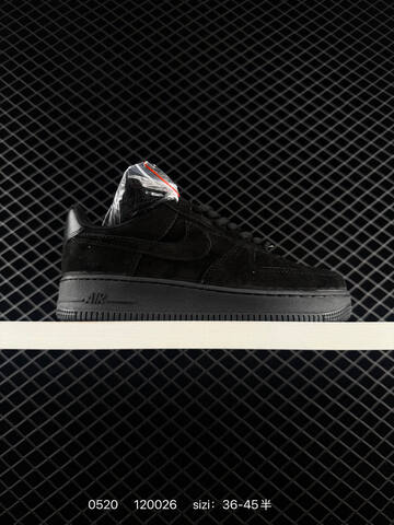Nike Air Force 1 07 Low All Black EU 36-45 Skate - Unisex (BS-71351)