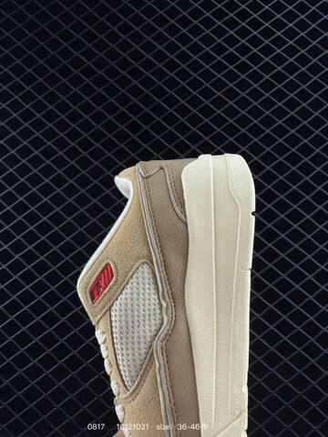 Jordan Flight Court Khaki Cream Red Sail EU 36-46 Sneaker - Unisex BS-80896