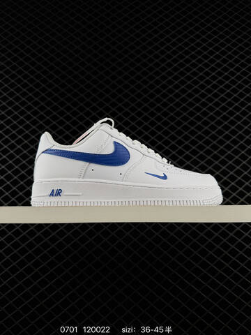 Nike Air Force 1 07 White Blue EU 36-45 Sneaker - Unisex (BS-70502)