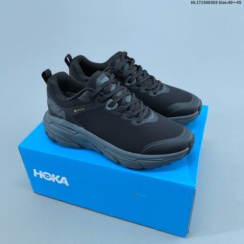 HOKA ONE ONE Challenger ATR 6 GTX Black Dark Grey EU 40-45 Trail Shoe Trail Running Sneakers - Men's (BS-69388)