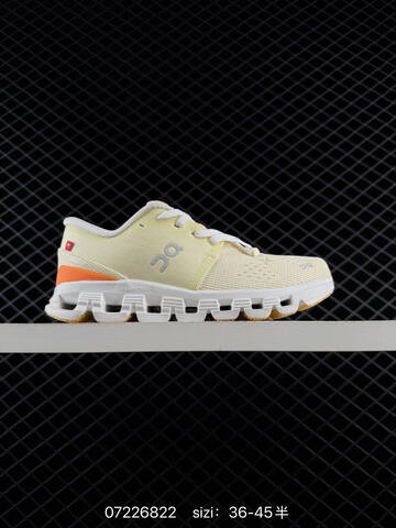 On Running Cloud X4 Light Grey Dark Grey Neon Green Black EU 36-45 Running Shoe Running Sneakers - Unisex (BS-85003)
