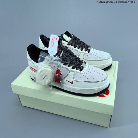Nike Air Force 1 07 LV8 Off White Navy Red Black EU 36-45 Sneaker - Unisex BS-62244