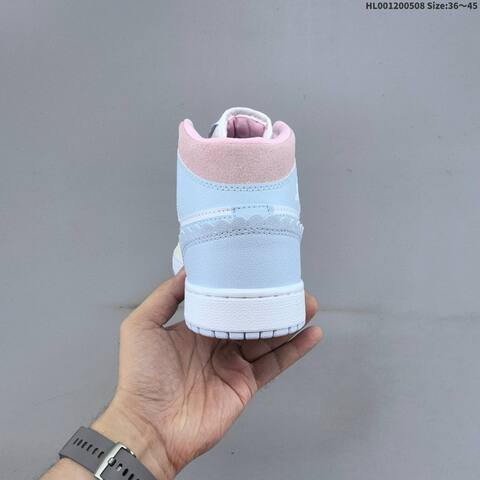 Jordan Air Jordan 1 Mid Pastel Blue Pink Cream White EU 36 45 Casual - Unisex (BS-66015)