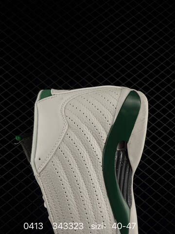 Jordan Air Jordan 14 Retro White Dark Green Black EU 40-47 Basketball Shoe - Men s BS-79493