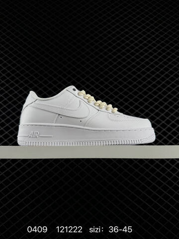Nike Air Force 1 07 Multiple Colorways All Black Upper With White Midsole And White Laces All White With Cream Laces Black Upper With White Midsole And Black Laces EU 36-45 Lifestyle - Unisex (BS-72218)