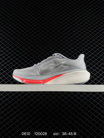 Nike Zoom Pegasus 42 Grey White Red Silver EU 36-45 Running - Unisex (BS-70856)