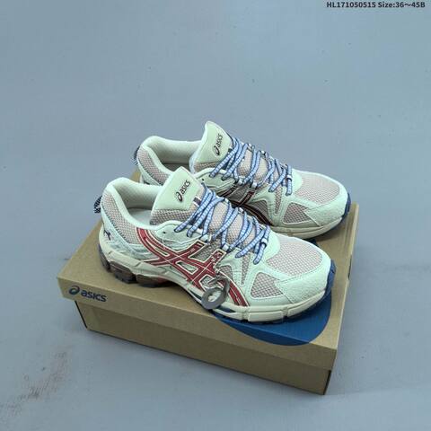 ASICS GEL-KAHANA 8 Light Beige Red Blue EU 36-45 Trail Shoe Trail Running Sneakers - Unisex (BS-68834)