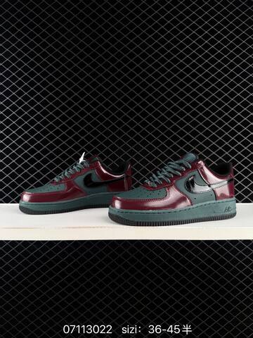 Nike Air Force 1 07 LV8 Burgundy Dark Green Black EU 36-45 Lifestyle - Unisex (BS-70297)