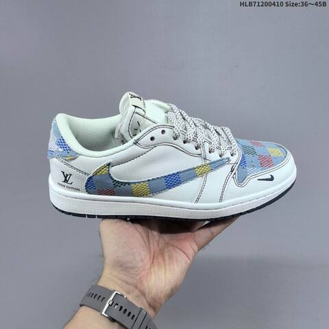 Jordan Air Jordan 1 Low Grey White Navy EU 36-45 Basketball - Unisex (BS-66253)