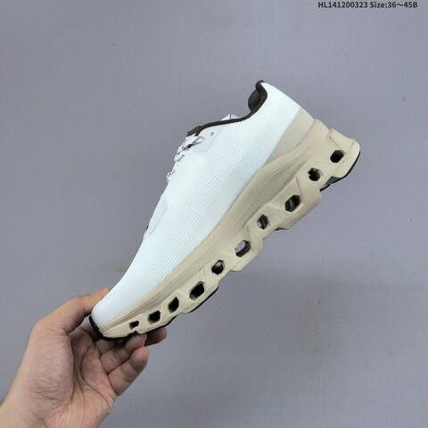 On Cloudmonster Void Year Of The Horse White Cream Burgundy Dark Brown EU 36-45 Running Shoe Running Sneakers - Unisex (BS-69663)
