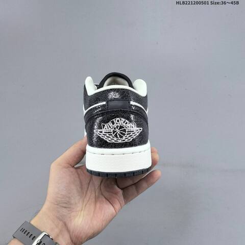 Jordan Air Jordan 1 Low White Black EU 36-45 Basketball - Unisex (BS-66061)