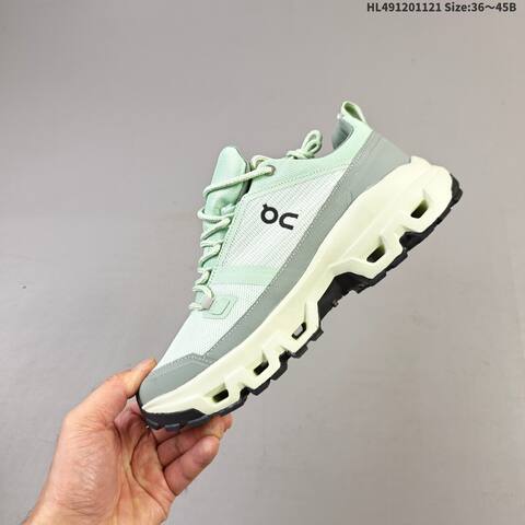 On Running Cloudrock Low Waterproof Mint Green Cream Black EU 36-45 Trail Shoe Trail Running Sneakers - Unisex (BS-69793)