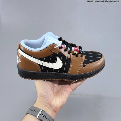 Jordan Air Jordan 1 Low Light British Tan Black White EU 36-45 Lifestyle - Unisex (BS-66042)
