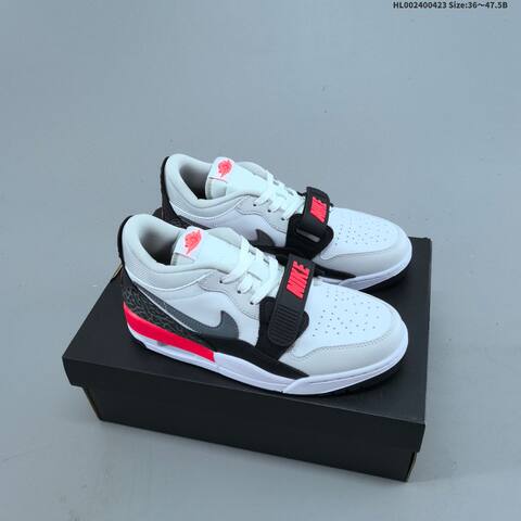 Jordan Legacy 312 Low White Black Grey With Infrared Pink EU 36-47 5 Lifestyle - Unisex (BS-66079)