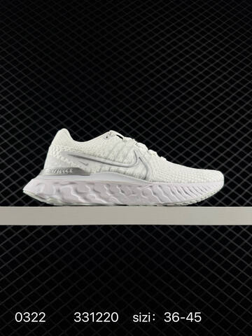 Nike Zoom React Infinity Run Flyknit 3 White Black Cream Multicolor 36-45 Running - Unisex (BS-72513)