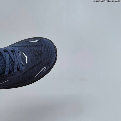 HOKA ONE ONE Clifton 10 Navy Blue Black Silver EU 40-45 Running Shoe Running Sneakers - Men's (BS-69336)