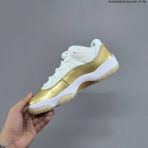 Jordan Air Jordan 11 Retro Low White Gold EU 40-47 5 Basketball - Men's (BS-65836)