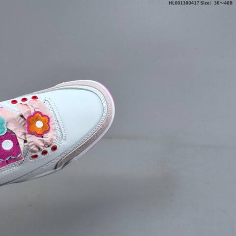 Jordan Air Jordan 3 Retro Spring Flowers White Pink EU 36-46 Basketball - Unisex (BS-66158)