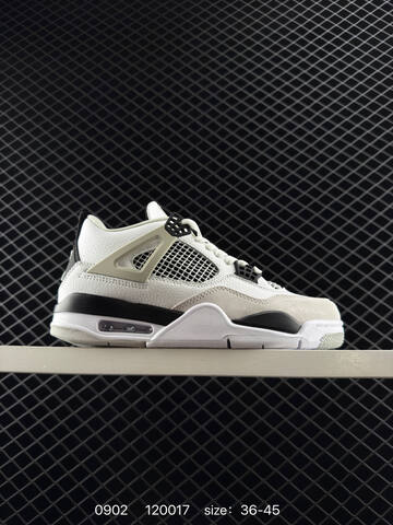 Jordan Air Jordan 4 Retro DH6927-111 White Light Grey Black EU 36-45 Basketball Shoe - Unisex (BS-80787)