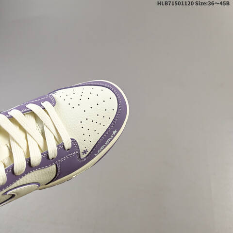 Nike Air Jordan 1 Low White Purple EU 36 45 Lifestyle - Unisex (BS-63412)
