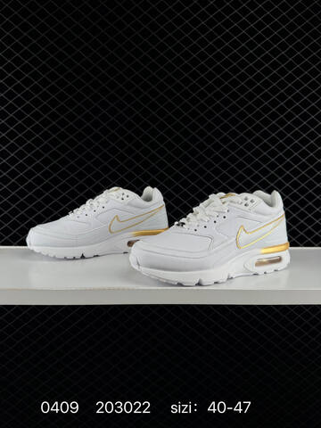 Nike Air Max BW OG White With Metallic Gold Accents EU 40-47 Lifestyle - Men's (BS-72225)