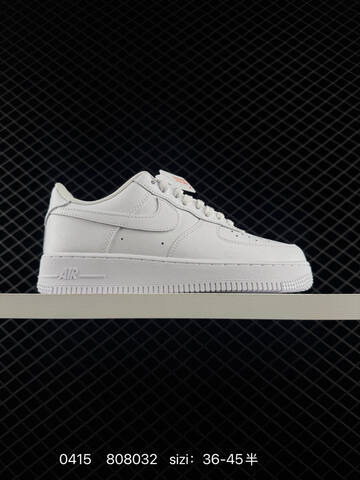 Nike Air Force 1 07 Multiple Colorways All-white White With Gold Accents White With Blue Mini Swoosh Light Blue With Cream Accents EU 36-45 Half Sizes Available Lifestyle - Unisex BS-72088