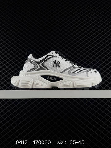 MLB NY Chunky Runner White Black EU 35-45 Sneaker Casual Sneakers Unisex