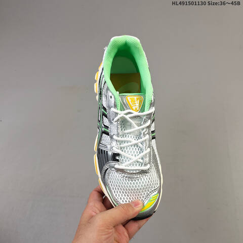 ASICS Gel-Kayano 12 1 Silver White Green Yellow EU 36-45 Running Shoe Running Sneakers - Unisex (BS-69206)