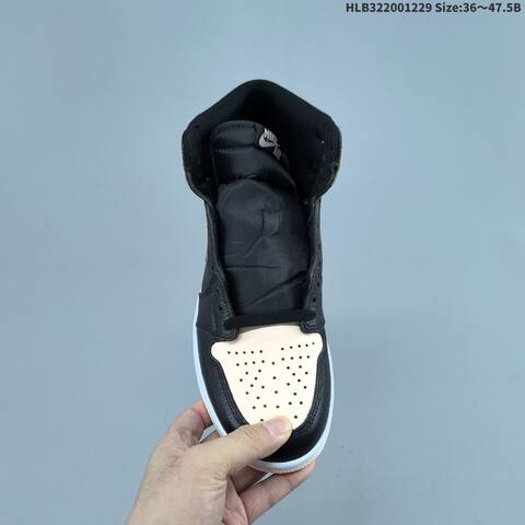 Nike Air Jordan 1 Retro High OG Black White Light Blue Pink EU 36-47 5 Basketball - Unisex (BS-62342)