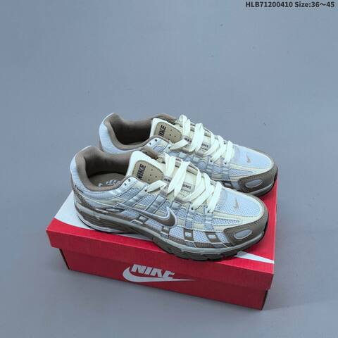 Nike P-6000 Grey White Black Khaki Cream EU 36-45 Running Shoe - Unisex BS-60849