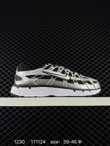 Nike P-6000 Premium FV0943-001 Metallic Silver Black White EU 39-45 Running - Unisex (BS-73403)