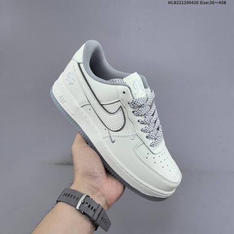 Nike Air Force 1 07 Off White Grey EU 36-45 Sneaker - Unisex BS-60625