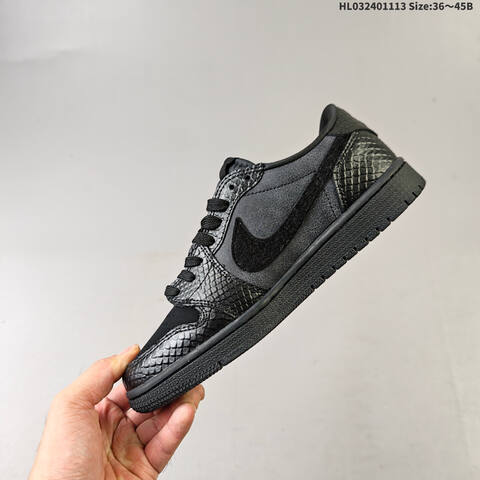 Jordan Air Jordan 1 Low x Travis Scott Black EU 36-45 Lifestyle - Unisex (BS-63806)