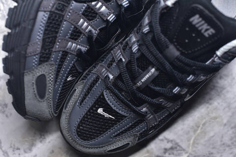Nike P-6000 Black Dark Grey Silver Running Shoe BS-59650