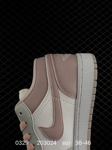 Jordan Air Jordan 1 Low White Light Grey Pink EU 36-46 Sneaker - Unisex BS-79583