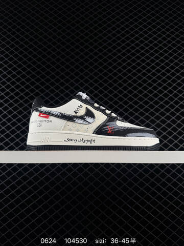 Nike Air Force 1 07 LV8 White Black Grey Red EU 36-45 Sneaker - Unisex BS-70617