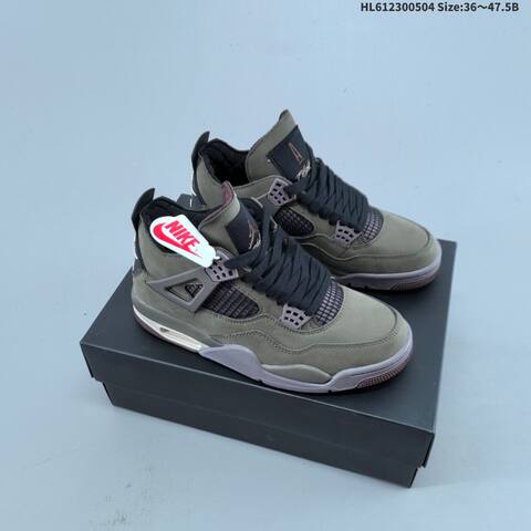 Jordan Air Jordan 4 Retro SP A Ma Mani Re Dark Mocha Taupe Gray Black EU 36-47 5 Lifestyle - Unisex (BS-66054)